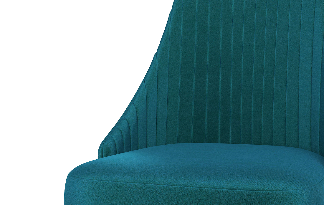 Стул Лион велюр конфетти изумруд/Цвет металл черный